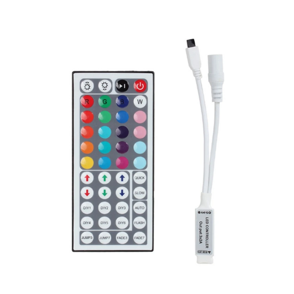 Светодиодный RGB контроллер с 44 клавишами ИК пульт дистанционного управления для