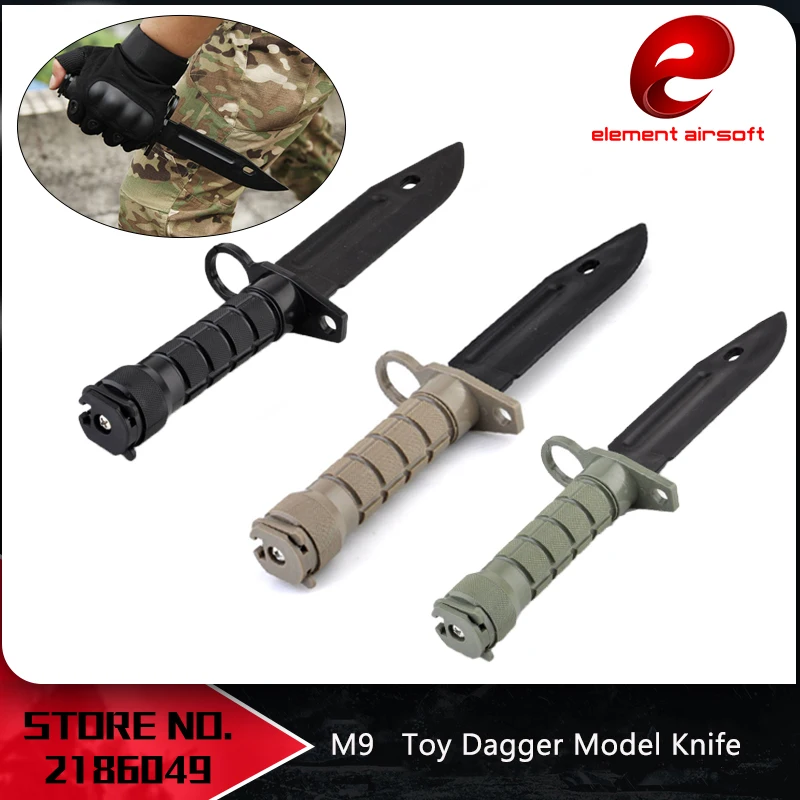 Армейский M9 Airsoft тактический бой пластиковая игрушка кинжалом Косплей модель ножа для шоу военная подготовка Wargame Охота CY337