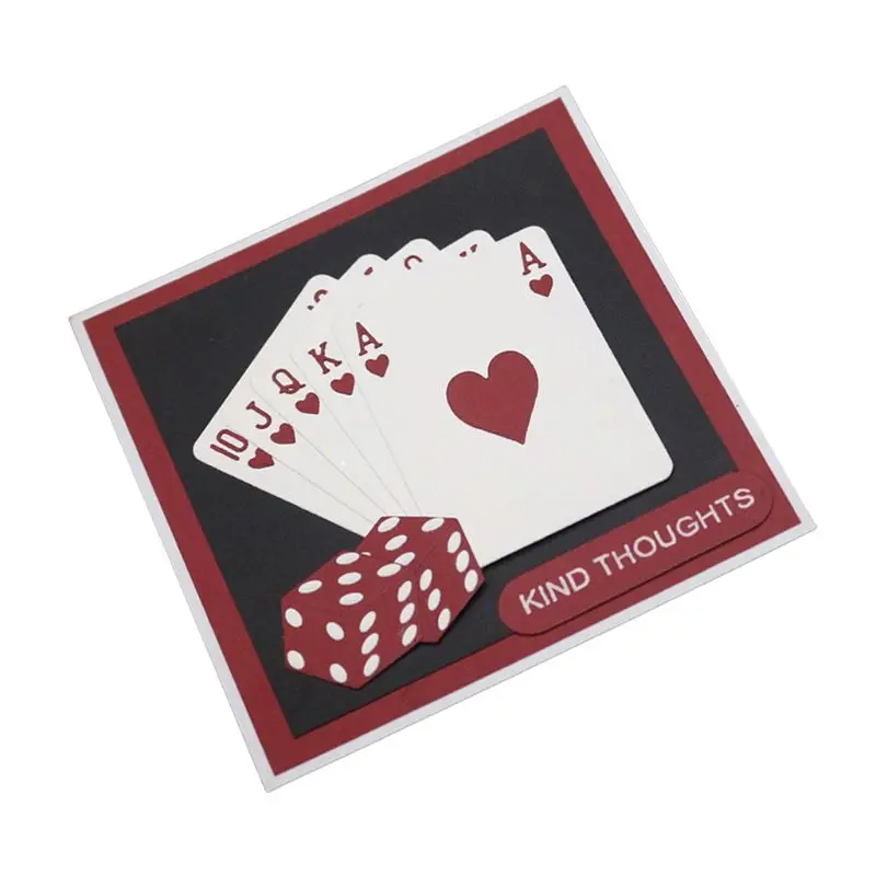 Металлические Вырубные штампы в виде скорпиона для покера фотообои карточки