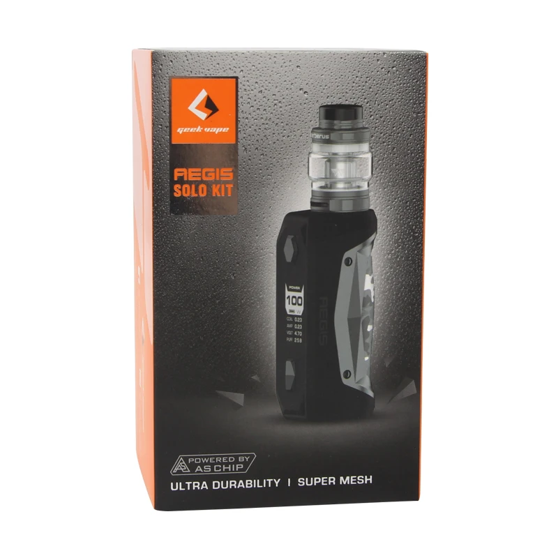 Оригинальный комплект GeekVape Aegis Solo Cerberus 100 Вт Box MOD с 5 мл Subohm Tank электронная сигарета