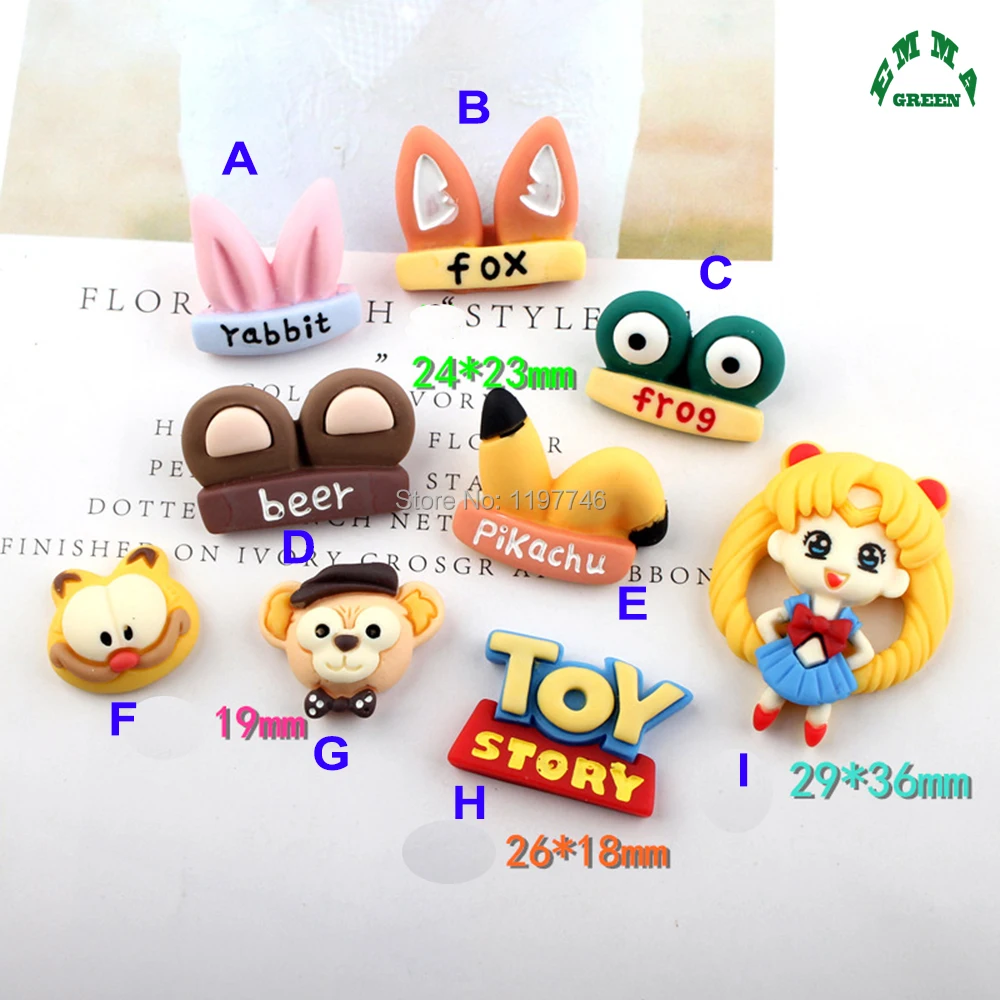 

Искусственные украшения для детей, 20 шт., искусственная смола, украшения для рукоделия, аксессуары для головных уборов