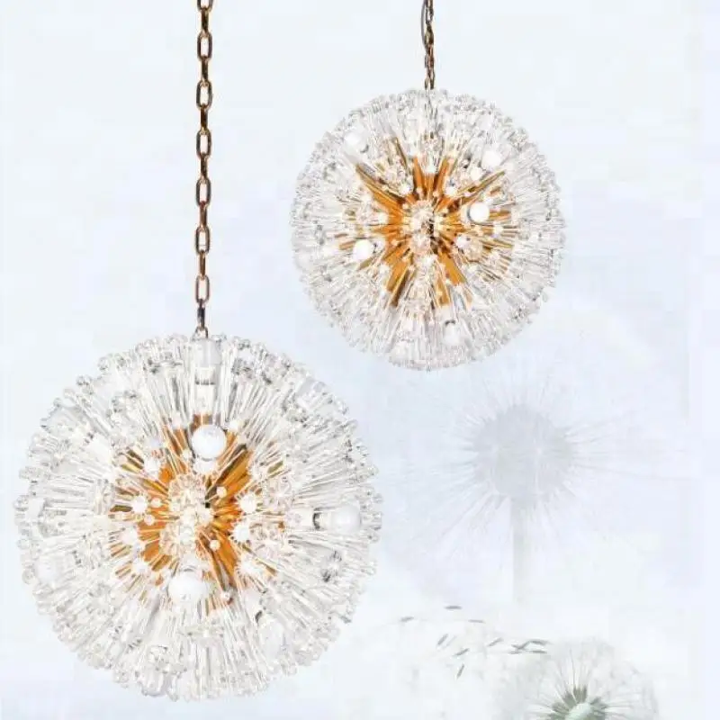 В форме одуванчика Дизайн Круглый ананас хрустальные бусины подвесной