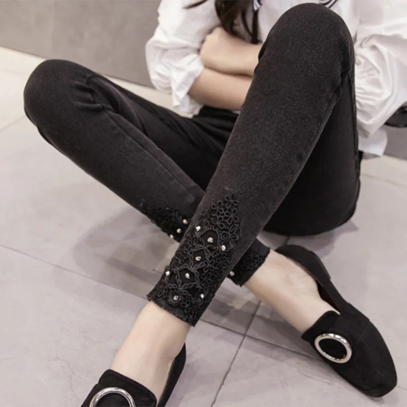 2020 размера плюс 5xl бесшовные с высокой талией теплые джинсы леггинсы женские