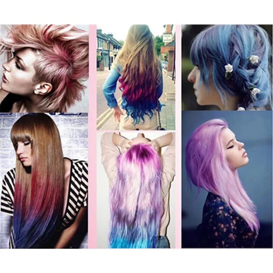 Мерцающая Временная Яркая блестящая мгновенная краска для волос|Чаши смешивания