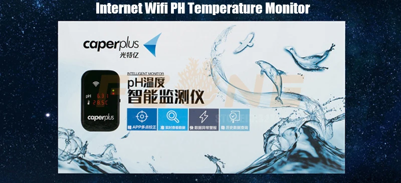 Coperplus PH детектор температуры интеллекта PH цифровой монитор для аквариума