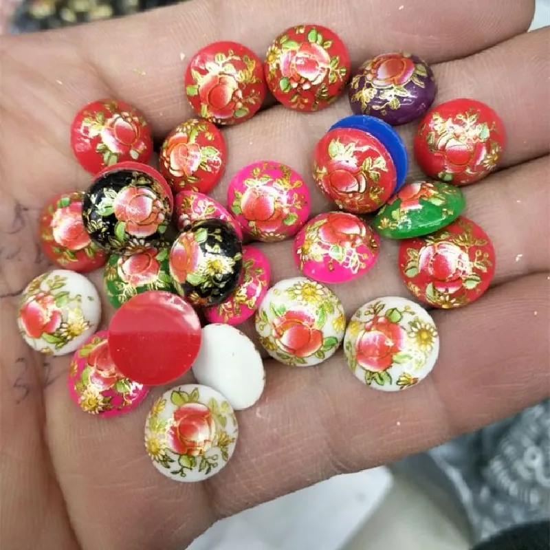

15 шт. акриловые бусины кабошоны круглой формы Размер 12 мм пластиковые DIY палки аксессуары для изготовления ювелирных изделий Топ продает хо...
