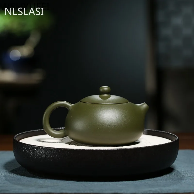 NLSLASI китайские Xi Shi Исин известный ручной работы руды зеленый Глиняный Чайник