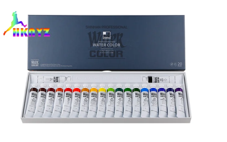 

Original Imported South Korea Shinhan Transparent 30 Color Watercolor Paint Tube Paste Water Color Set Acuarelas Profesionales
