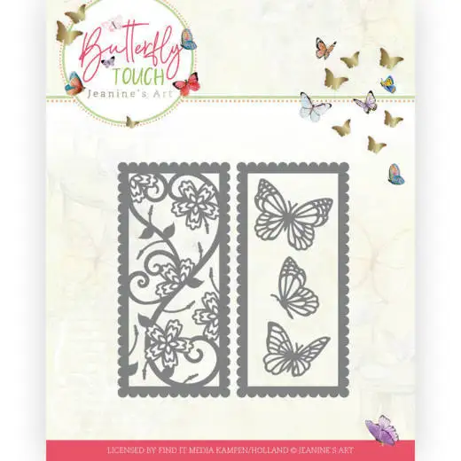 

Butterfly background Metal Cutting Dies cut die Stitched SlimlineTrios decoration Scrapbooking Album Paper DIY Card Craft