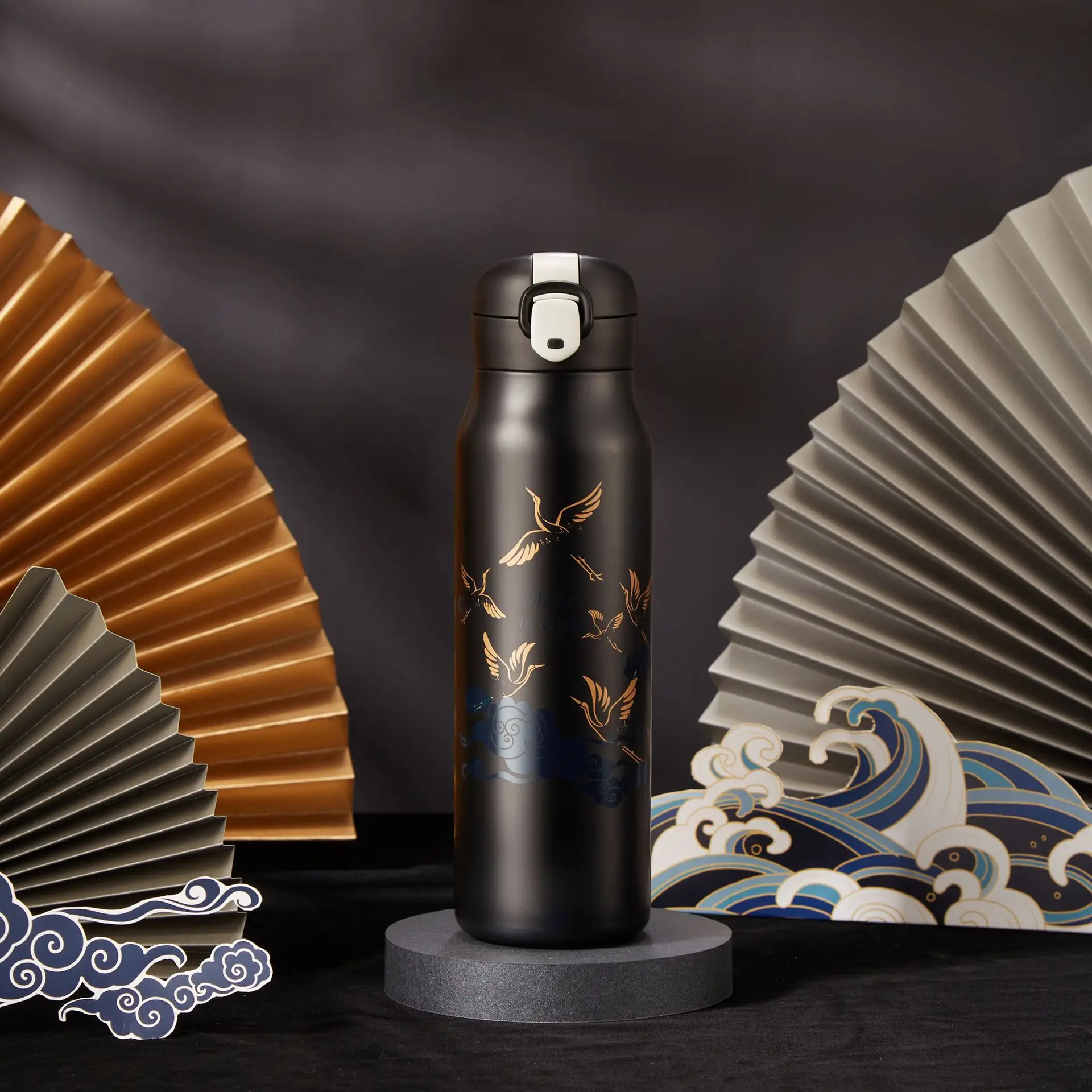 Термос в китайском стиле кружка национальном для мужчин и женщин креативная