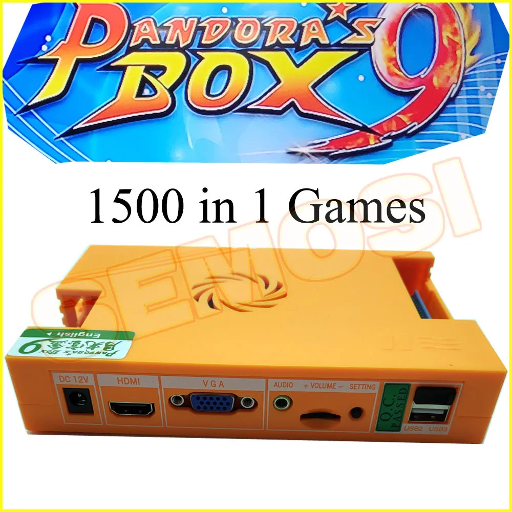Оригинал 2500 Pandora Box 9D DIY 2800 в 1 Pandoras CX Аркадный Игровой шкаф с 5 контактным