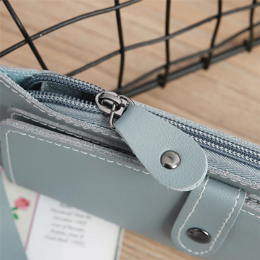 Одноцветный мини кошелек роскошный женский модный трендовый Маленький