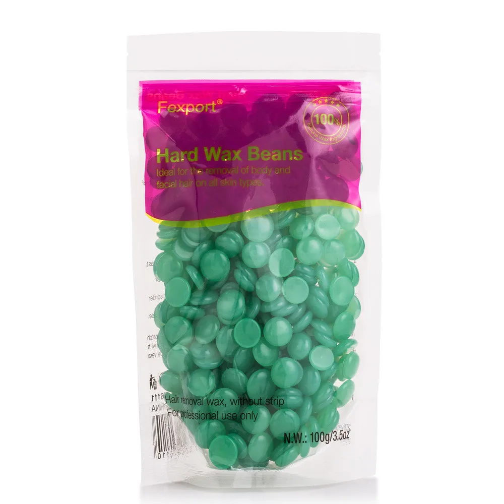 Fexport 100 г без полосок для депиляции твердый воск бобы полная депиляция удаление