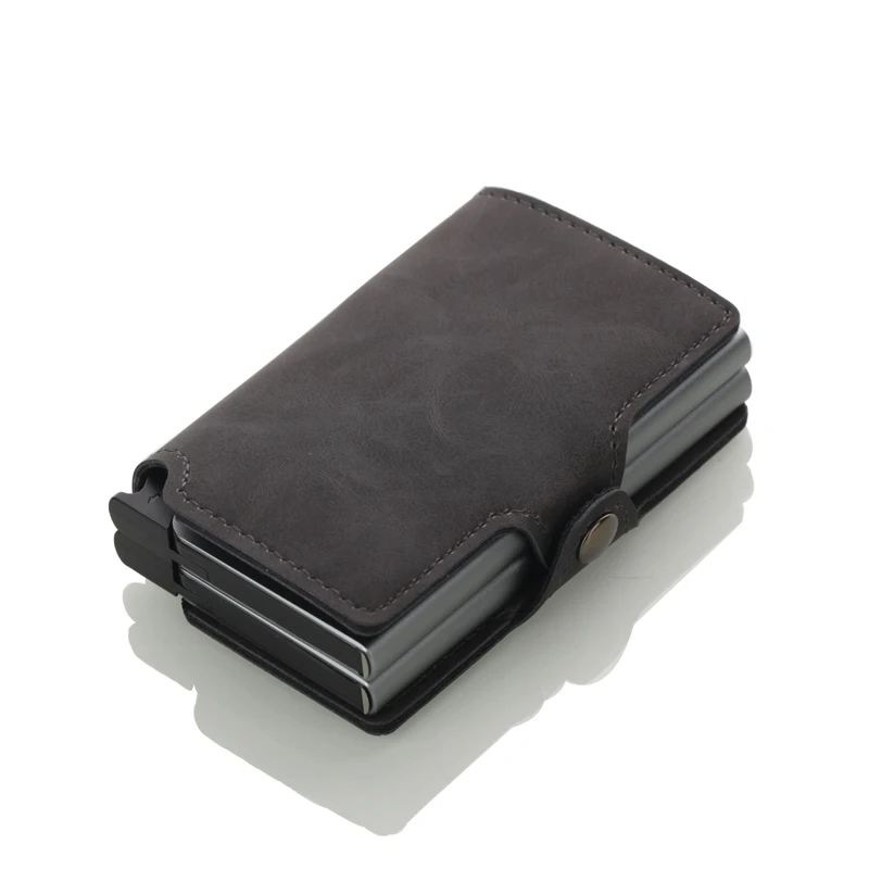 Casekey двойной ручной всплывающий бизнес-держатель для Карт Rfid минималистичный кошелек