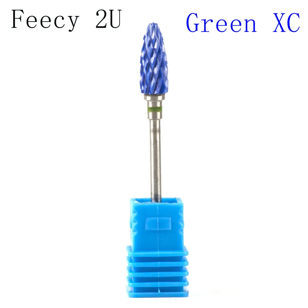 Feecy 2U Green XC Milling Cutter For Manicure And Pedicure Mill Electric Machine For Nail Electric Nail Drill Bits Nail Art Mill Apparatus Feecy - Цвет: Feecy 2U Green XC