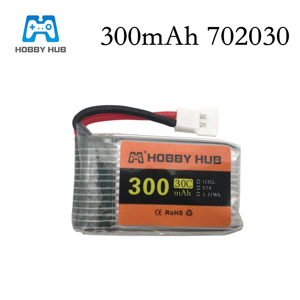Аккумулятор Lipo 3,7 в 300 мА · ч для вертолета Udi U816 U830 F180 E55 FQ777 FQ17W Hubsan H107 Syma X11C FY530 RC 3,7 в 300 мА · ч 30C 702030