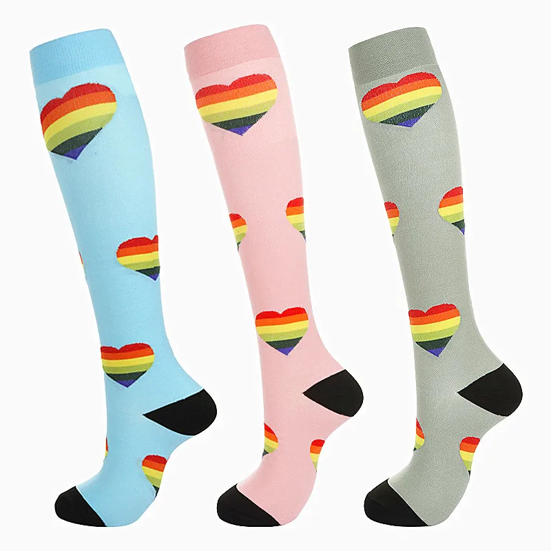 

Носки компрессионные унисекс, нейлоновые высокие спортивные для бега, для мужчин и женщин