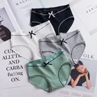 Трусы Для женщин нижнее бельё для девочек комплект сплошной со средней посадкой хлопковые трусы уютный Новый Для женщин трусы Соблазнительные трусики женское нижнее белье