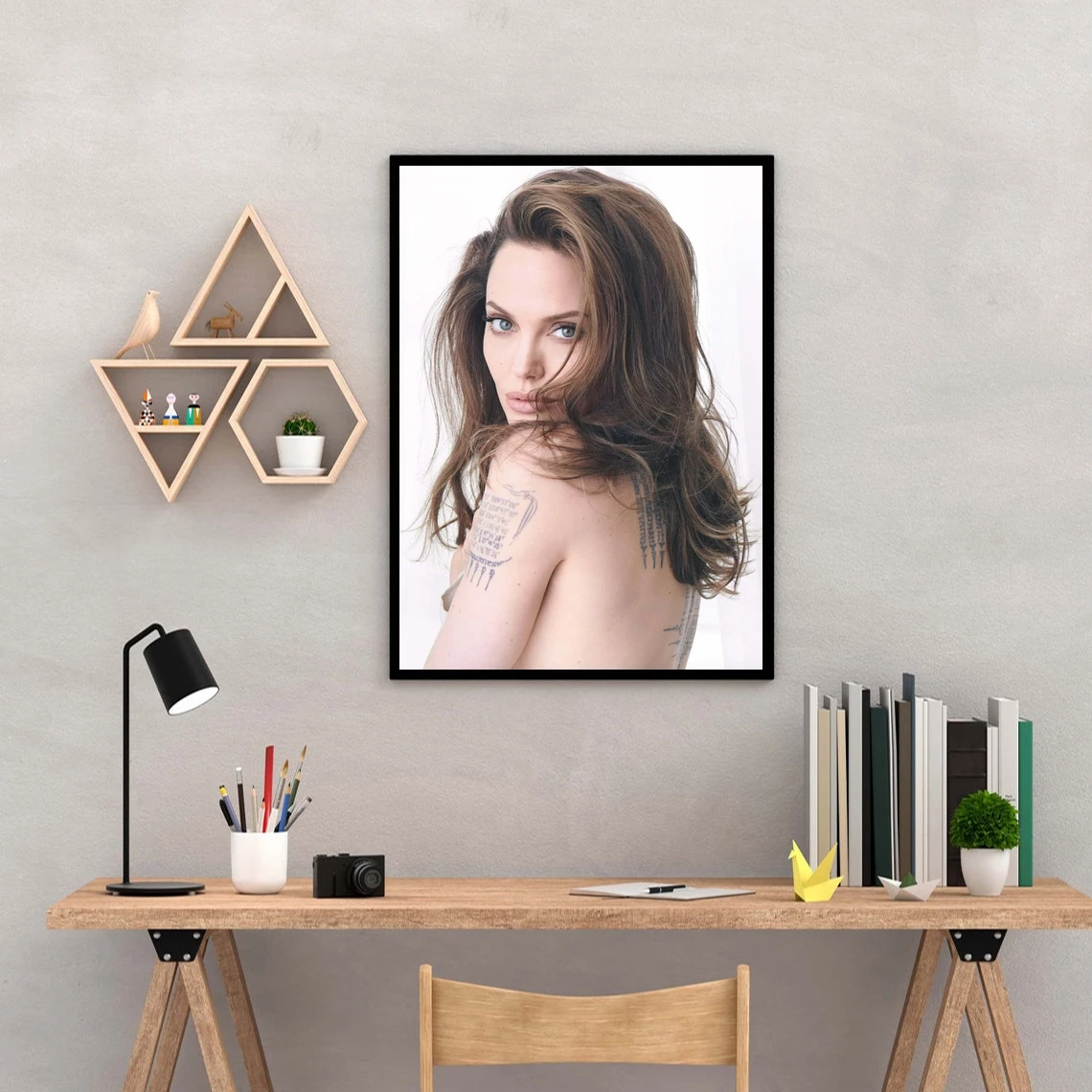 

Angelina Jolie Music Singer Star Poster Art Print Canvas Painting Wall Pictures Living Room Home Decor (No Frame)