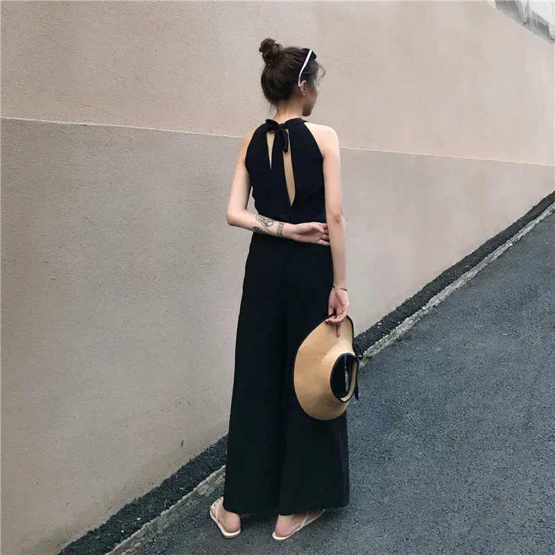 Женские комбинезоны в Корейском стиле универсальные модные свободные длинные