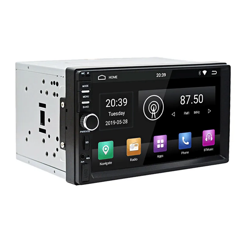 2din Android 9,0 Автомобильная стерео 2G ram 32G rom Авторадио gps навигация " 1024x600 зеркальная связь Bluetooth wifi RDS SWC OBD видео-выход