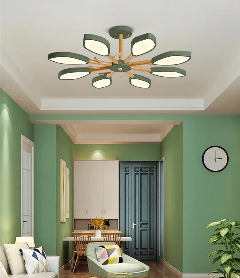 Светодиодная лампа для гостиной светильник потолочный макарон простой