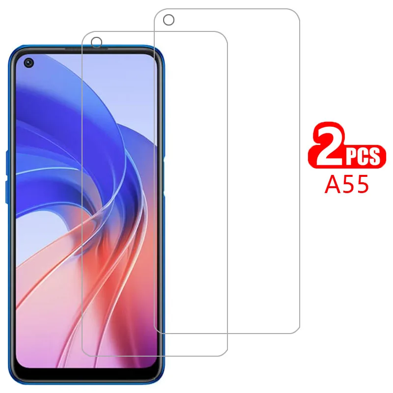 

screen protector tempered glass for oppo a55 5g case cover on oppoa55 a 55 55a 6.5 protective phone coque bag 360 opp opo appo