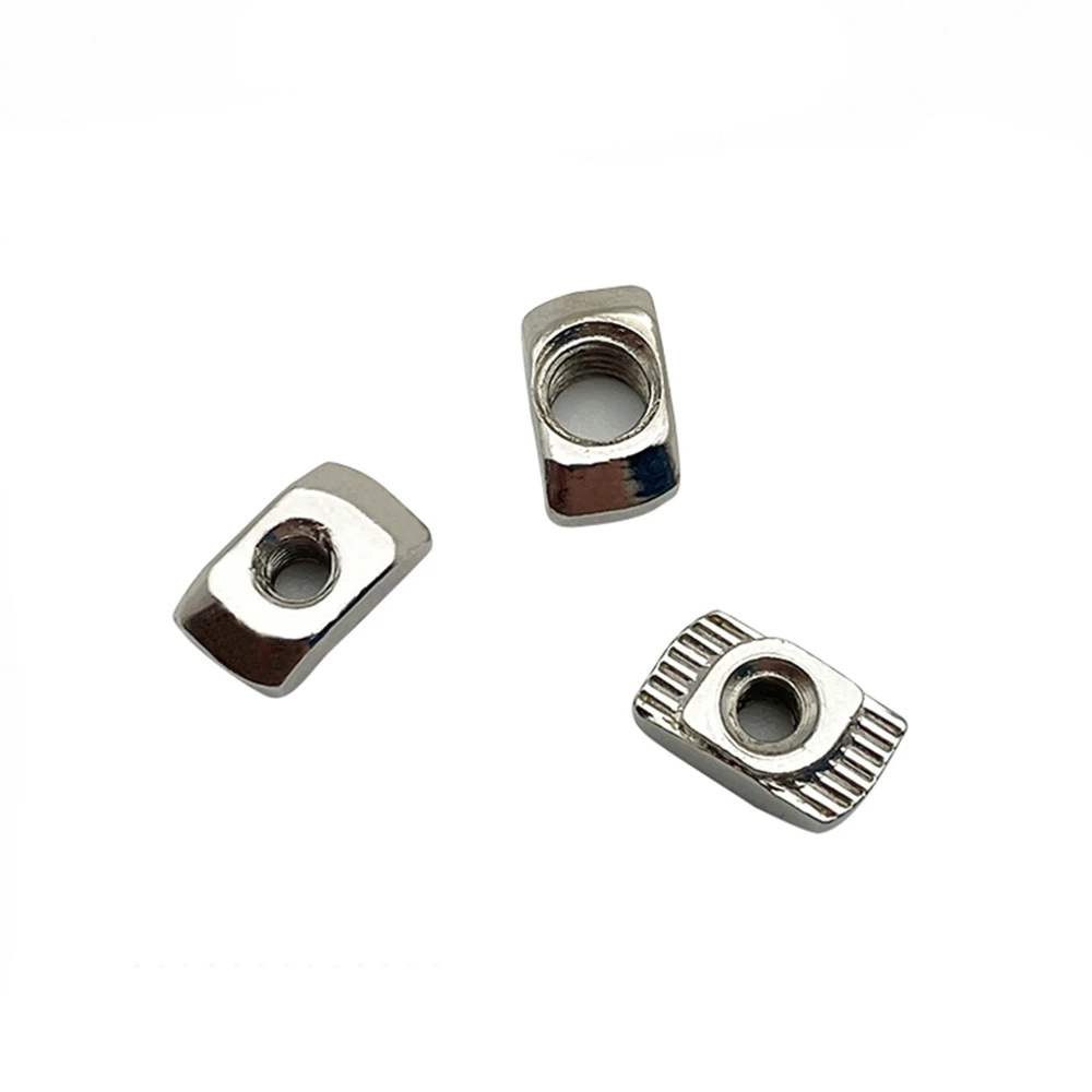 

100pcs 50pcs M3/M4/M5*10*6 For 20 Series Slot T Nut Sliding T Nut Hammer Drop In Nut Fasten Connector 2020 Aluminum Extrusions