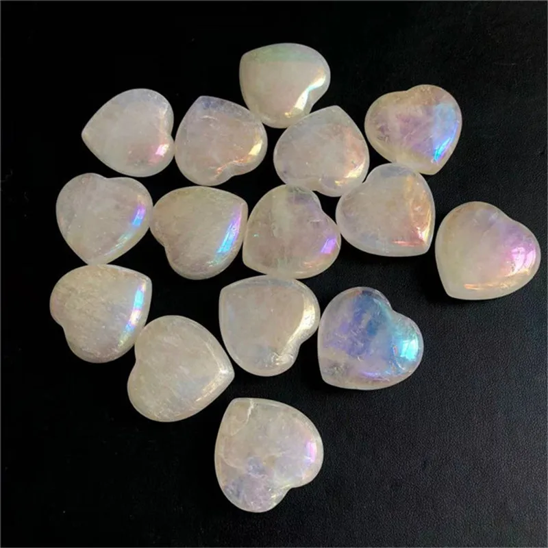 

Aura Clear Quartz Heart Shaped Crystals Healing Stones New Arrivals Natural For Home Decoration