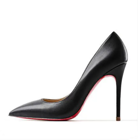 

Luxury Brand Women Shoes Pointed Toe Red Heel 6cm 8cm 10cm High Heels Sexy Shoes for Wedding Patent Leather Ladies Dress Shoes