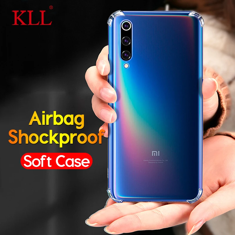 Shockproof Airbag Clear TPU Soft Case for Xiaomi Mi 9 SE 8 Lite Silicone Transparent Redmi 7 7A Note 6 Pro 5 Cover |