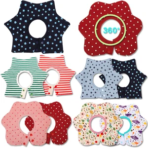 Нагрудник детский хлопковый, детское полотенце-слюнявчик, в форме цветка, водонепроницаемый YYT363