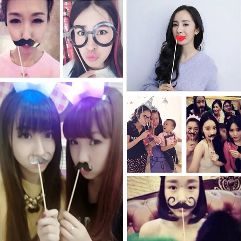 Новый 58 шт./компл. DIY мяч маски фото стенд Свадебные украшения реквизит для дня