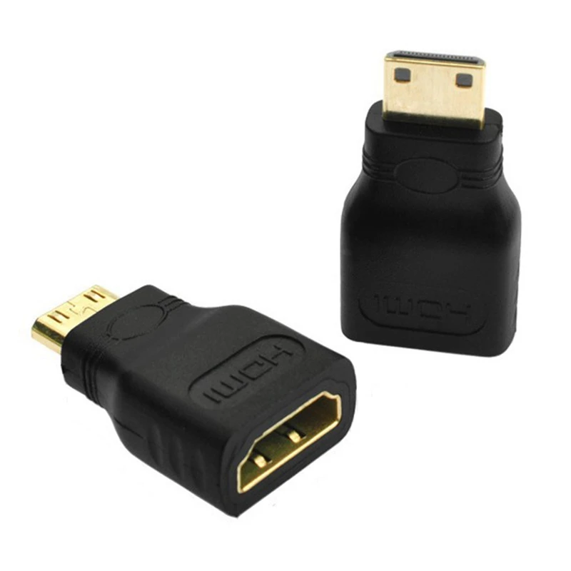5 шт. мини HDMI адаптер позолоченный 1080P HDM мини-разъём папа Женский