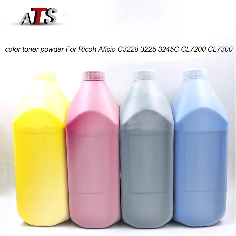 1 шт. 1000 г CMYK цветной тонер-порошок для Ricoh Aficio C3228 3225 3245C CL7200 CL7300 совместимый копир запасные части поставки