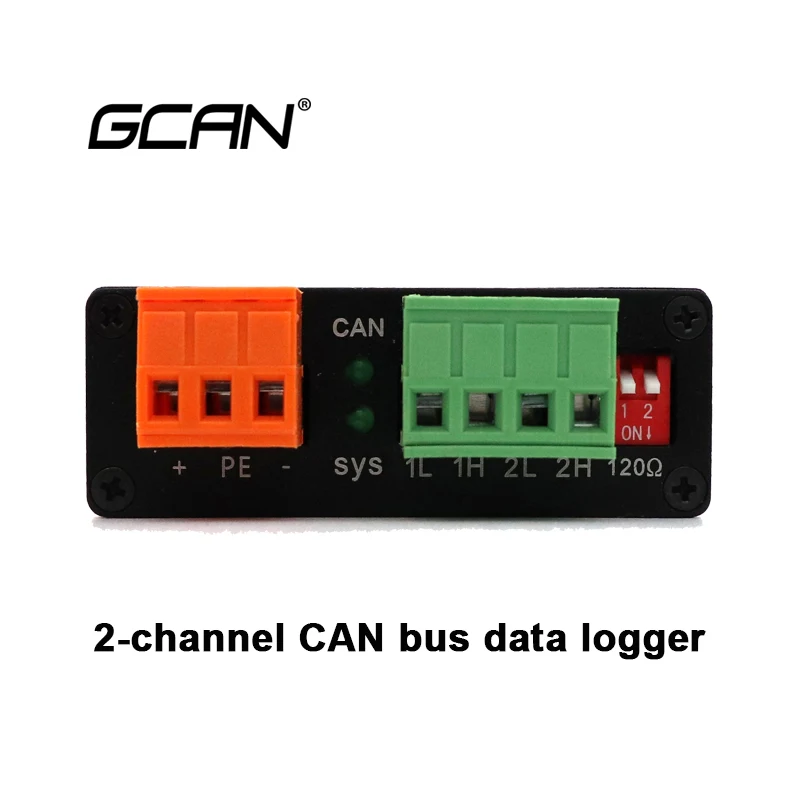 

2 indenpendent CAN interface data logger CAN bus recorder max 128G storage capacity with TF card