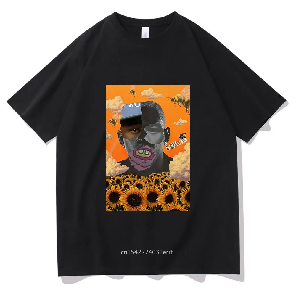 

Golf Wang Igor Tyler The Creator Hip Hop Rapper Print T-shirt Flower Boy Cherry Bomb Summer Short Sleeve