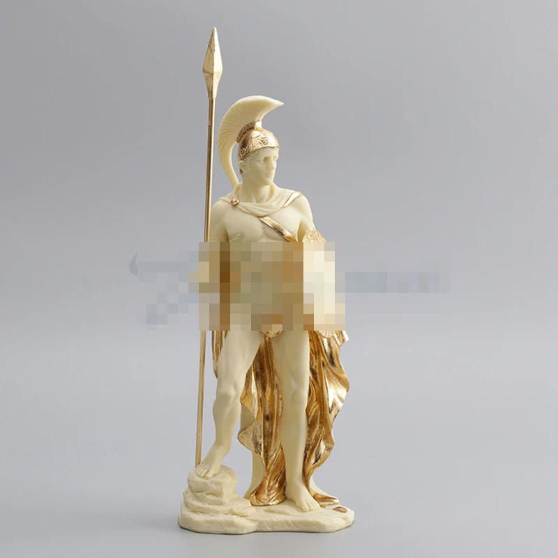 

Creative Greco-Roman Ares Art Sculpture Decoration European Ares Character Statue Resin Craft Home Decoration Birthday Gift