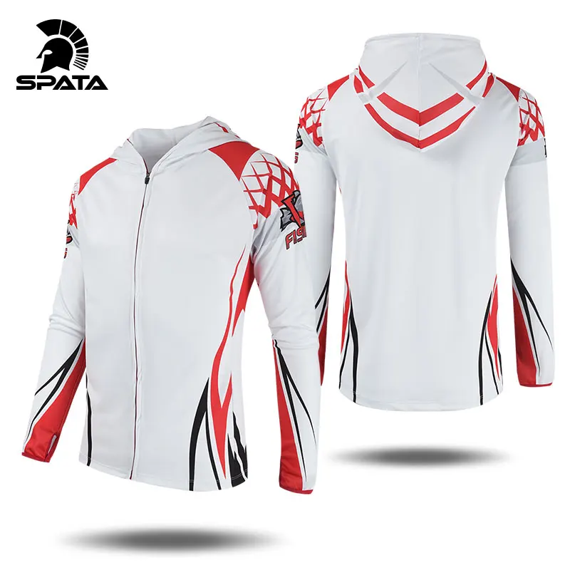 2021 SPATA одежда для рыбалки быстросохнущая Защита от УФ лучей с длинным рукавом