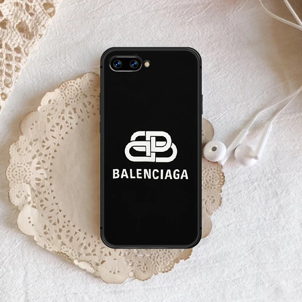 

French luxury Phone Case Cover Hull For honor 7a 8 8s 8a 8x 9 9x 10 20 i Lite Pro black Coque Trend Funda Silicone Hoesjes Tpu