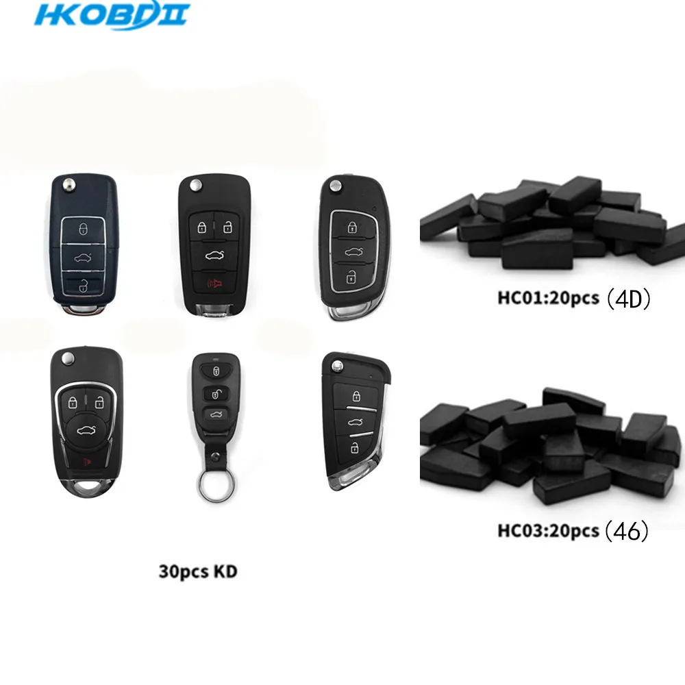 HKOBDII KEYDIY 30PCS B01/B09/B18/B16/B22-3+1/B29 KD B 20pcs HC01(4D) Chip 46 Remotes for X2/KD900 URG200 Remote | Автомобили и