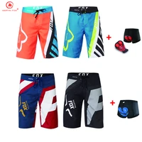 2021 martin fox men padded baggy cycling shorts reflective mtb mountain bike bicycle riding trousers water resistant loose fit