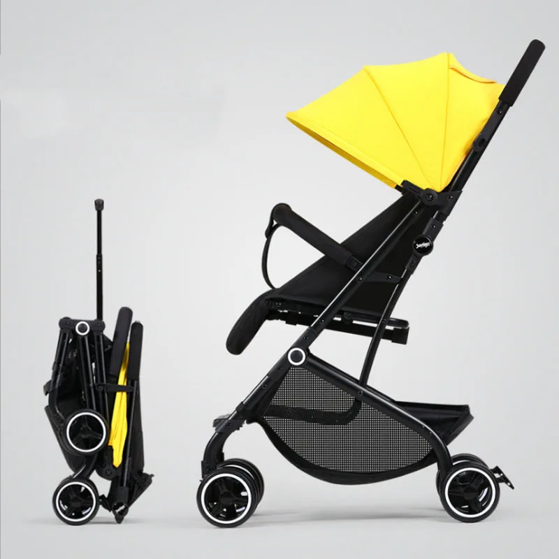 Легкая детская коляска 5 кг с высоким пейзажем складная для новорожденных|Легкая