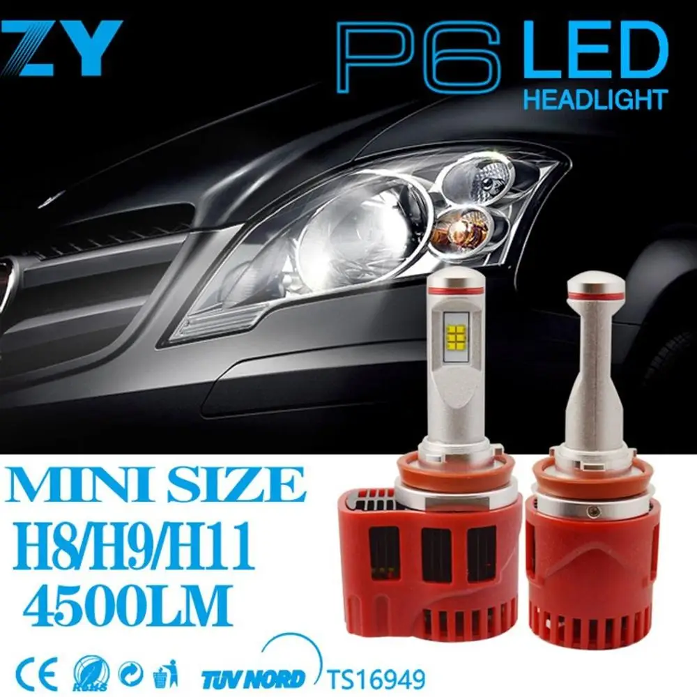 

2 PCS Car LED Headlight 45W 4500LM H8/H9/H11/H16 Replace Bulbs Professional LED Lamp Automobile Conversion Kit