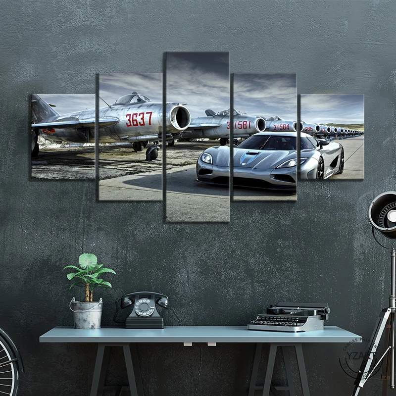 

Картины с изображением спортивного автомобиля постер с самолетом, картины на холсте, пейзаж, настенное искусство для домашнего декора