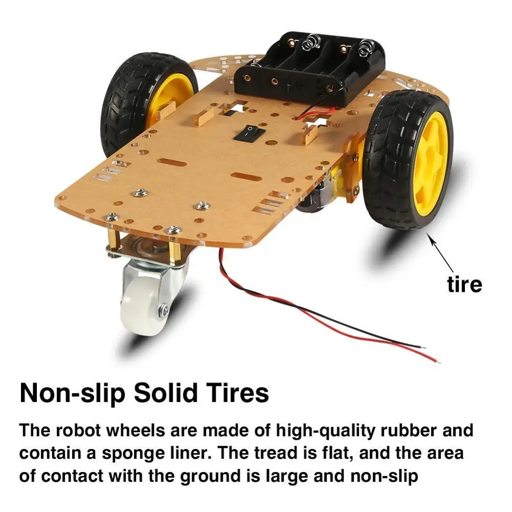 DIY робот набор шасси автомобиля с колесами датчика скорости и аккумуляторной
