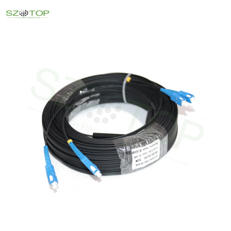 

10 м-200 м FTTH открытый 3 стальной дамплексный режим волоконно-оптический патч-корд SC UPC-SC UPC однорежимный кабель