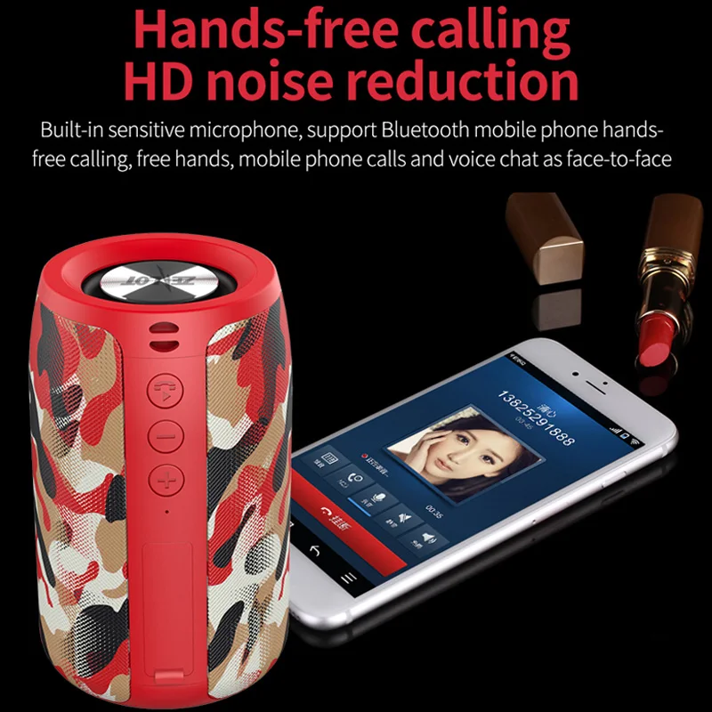 Bluetooth Колонка ZEALOT S32 портативная Водонепроницаемая Беспроводная колонка с