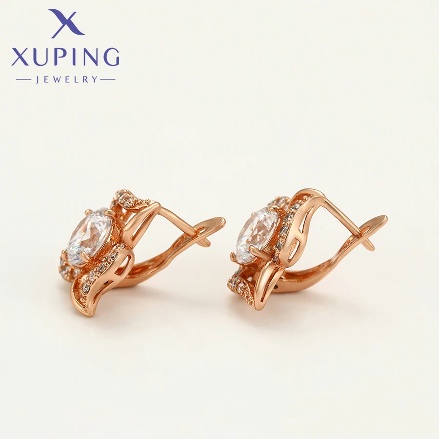 Xuping ювелирные изделия Модные Синтетические фианиты в форме цветка розовое
