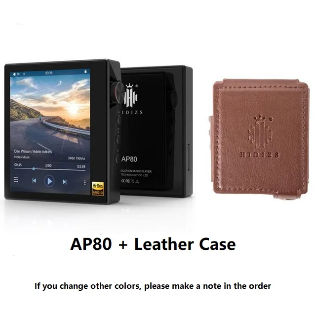 Black and Case Hidizs AP80 Hi-Res ES9218P Bluetooth MP3 плеер HIFI Lossless музыка LDAC USB DAC DSD fm-радио HibyLink DAP FLAC аудио плеер - Цвет: Black and Case